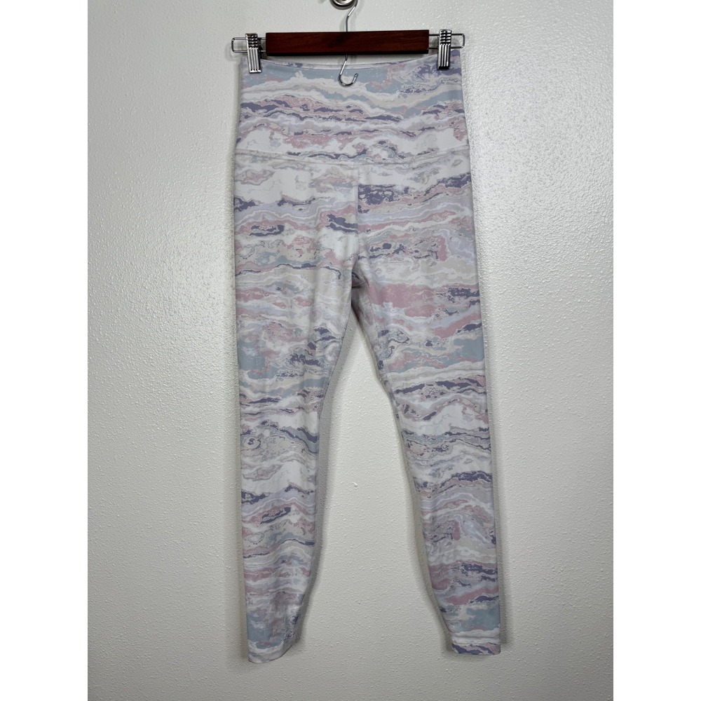 Beyond Yoga Olympus High Waisted Leggings in Pastel Waves Print Size Medium